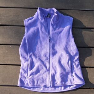 Light purple fleece vest